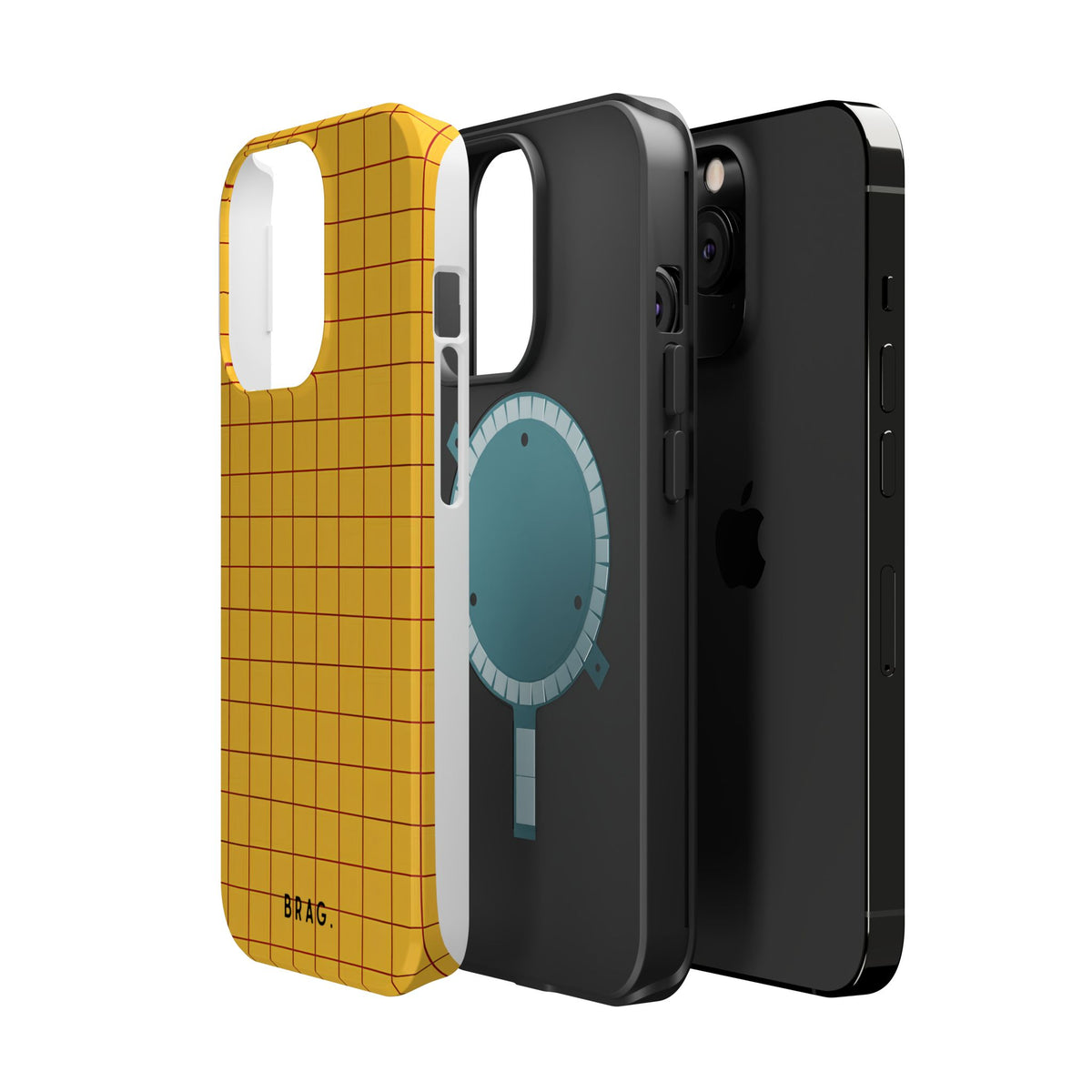 Cheese Grid Magnetic Impact-Resistant Phone Case