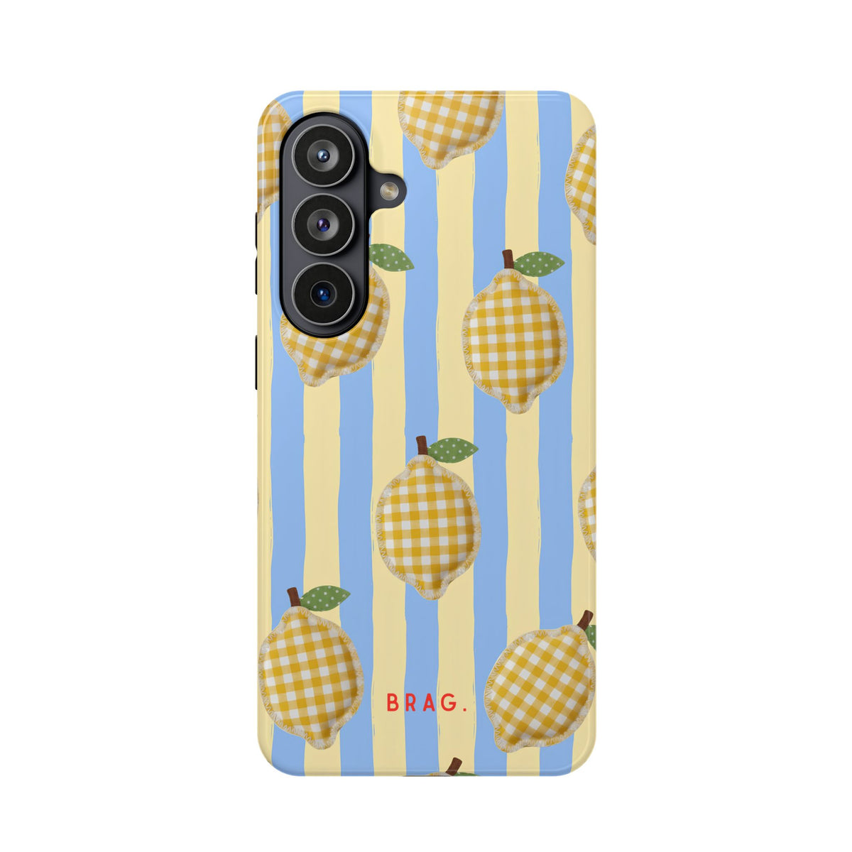 Lemon checks Magnetic Impact-Resistant Phone Case