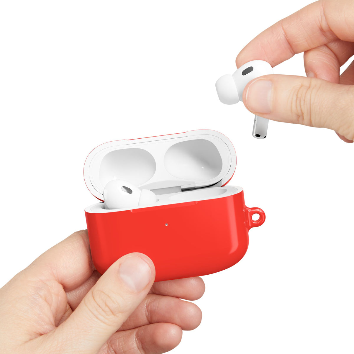 Brag Red AirPod Case – Slim Protective Charging Case