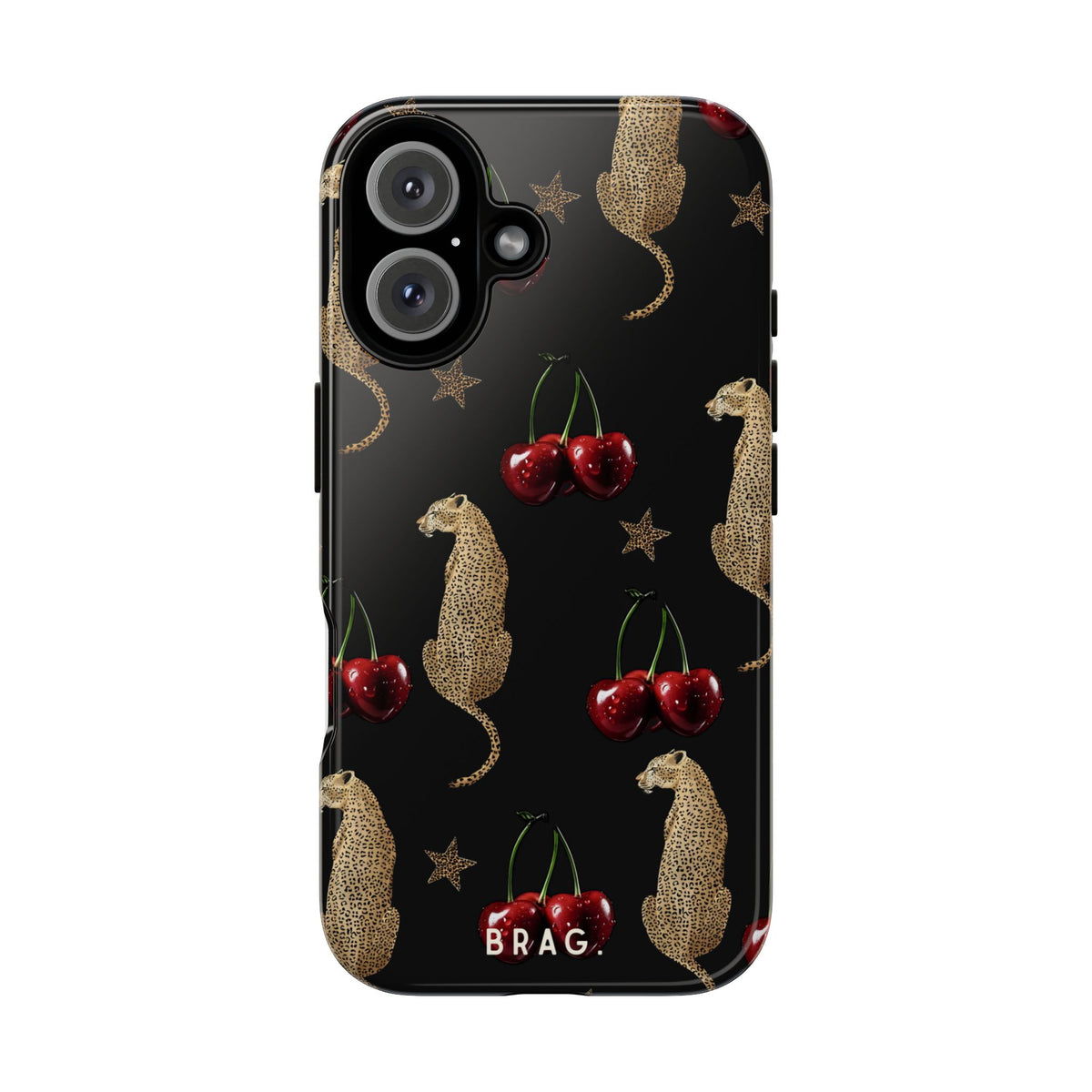 Wild Cherry Tough Phone Case – Shockproof Protective iPhone Cover