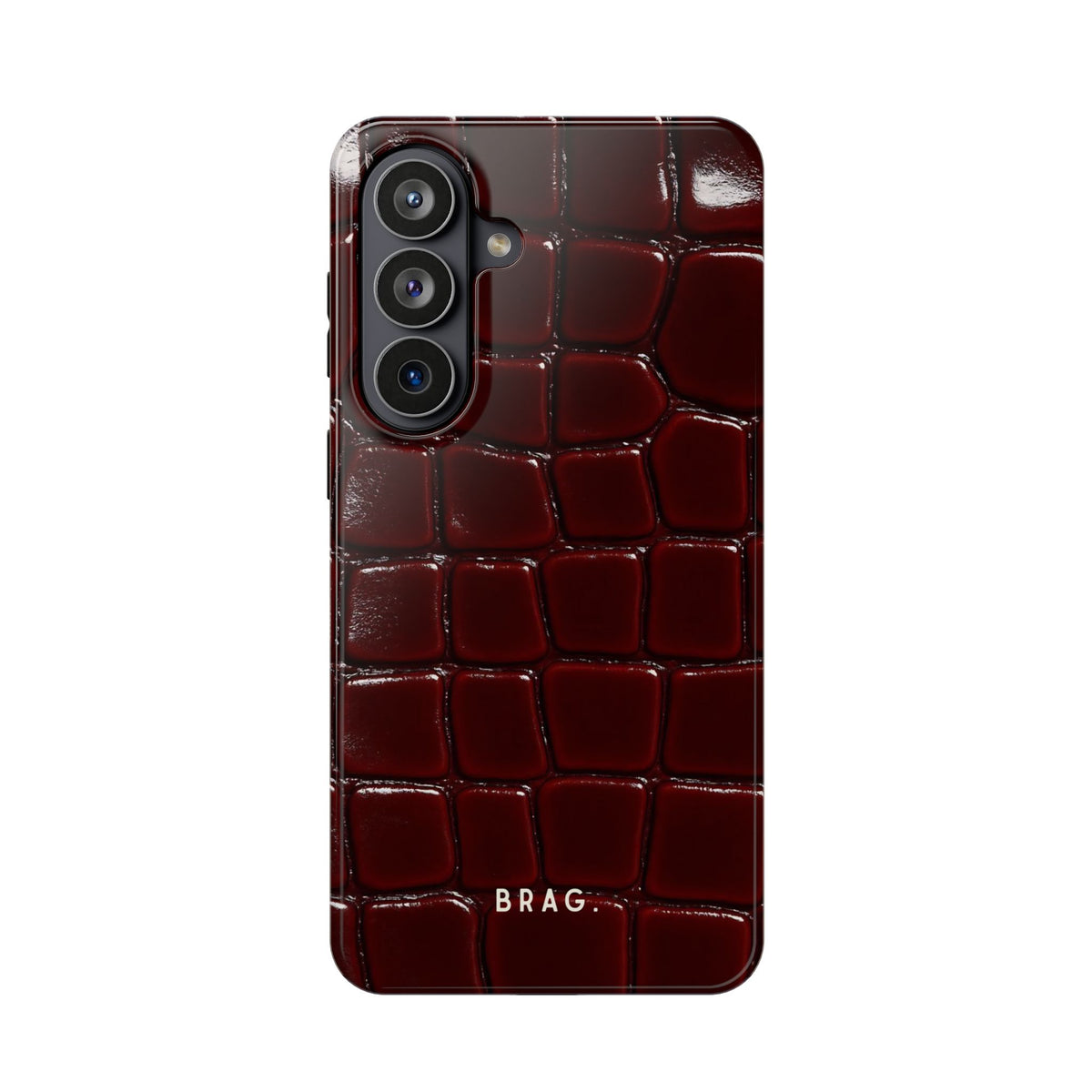 Cherry Leather Magnetic Impact-Resistant Phone Case