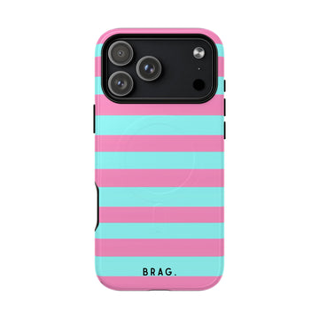 Taffy Stripe MagSafe Tough Phone Case — Magnetic Protective Cover