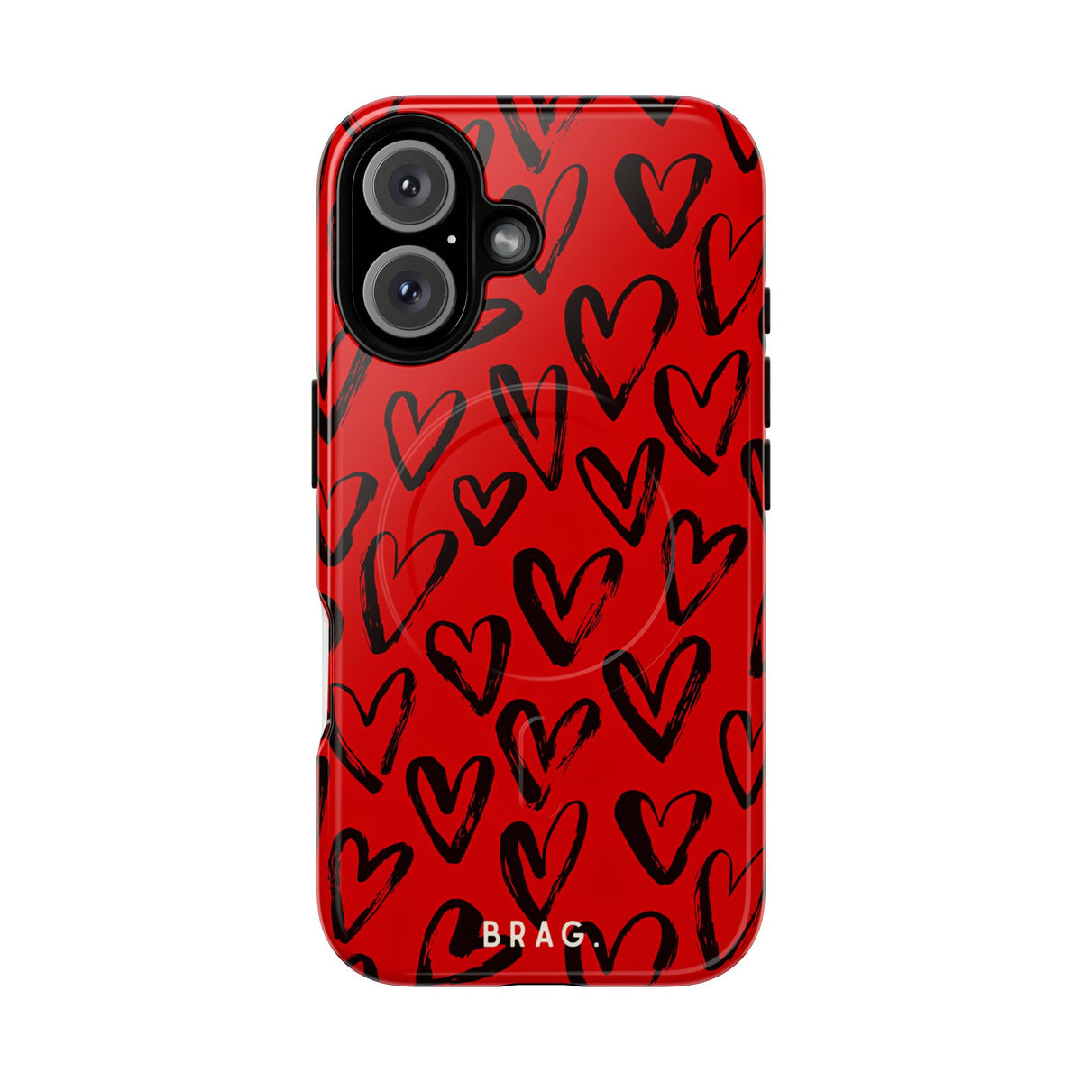 Fire Heart MagSafe Tough Phone Case — Magnetic Protective Cover