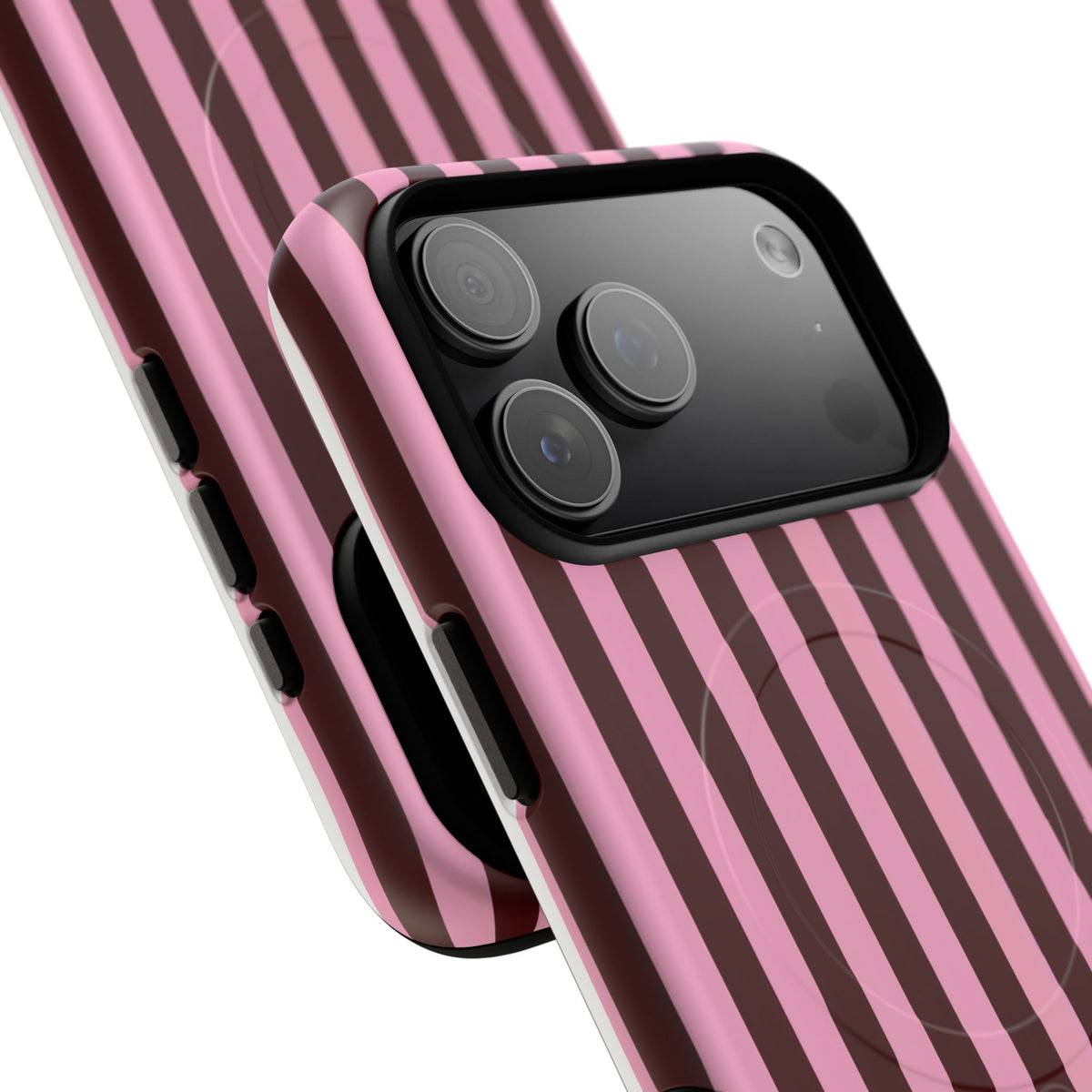 Candy Stripe MagSafe Tough Phone Case — Magnetic Protective Cover