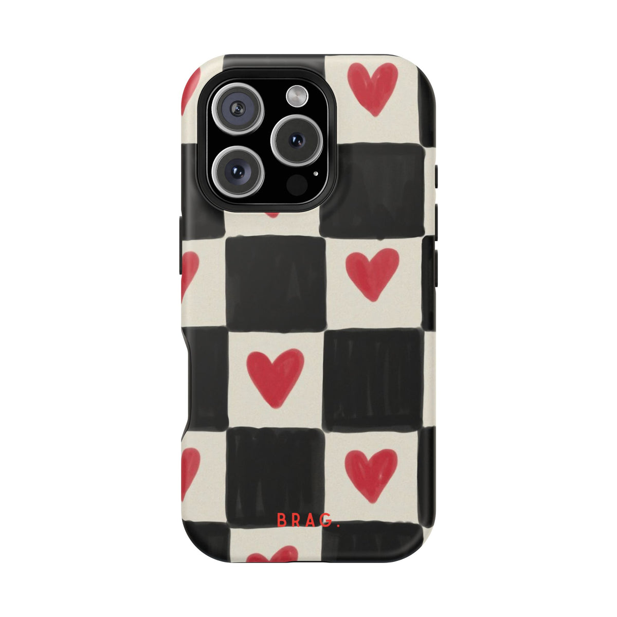 Heart Check Magnetic Impact-Resistant Phone Case