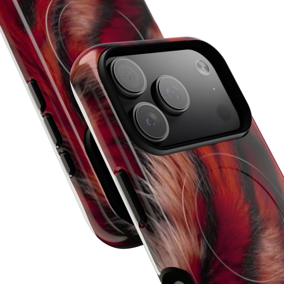 Red Rush MagSafe Tough Phone Case — Magnetic Protective Cover
