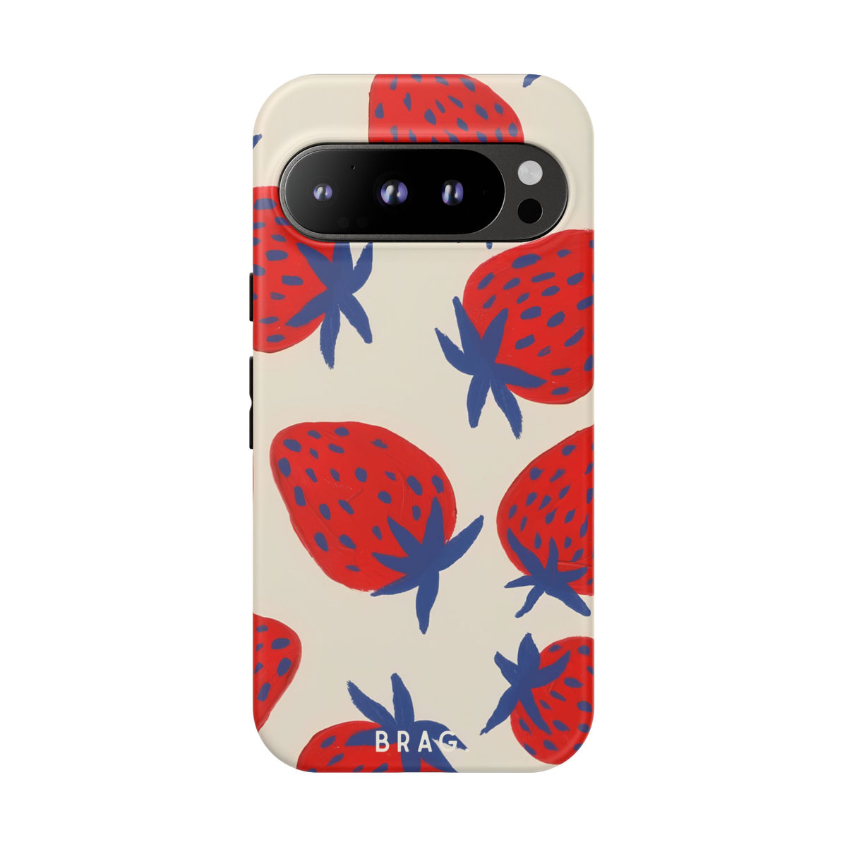 Strawberry Field Tough Phone Case – Shockproof Protective iPhone Cover
