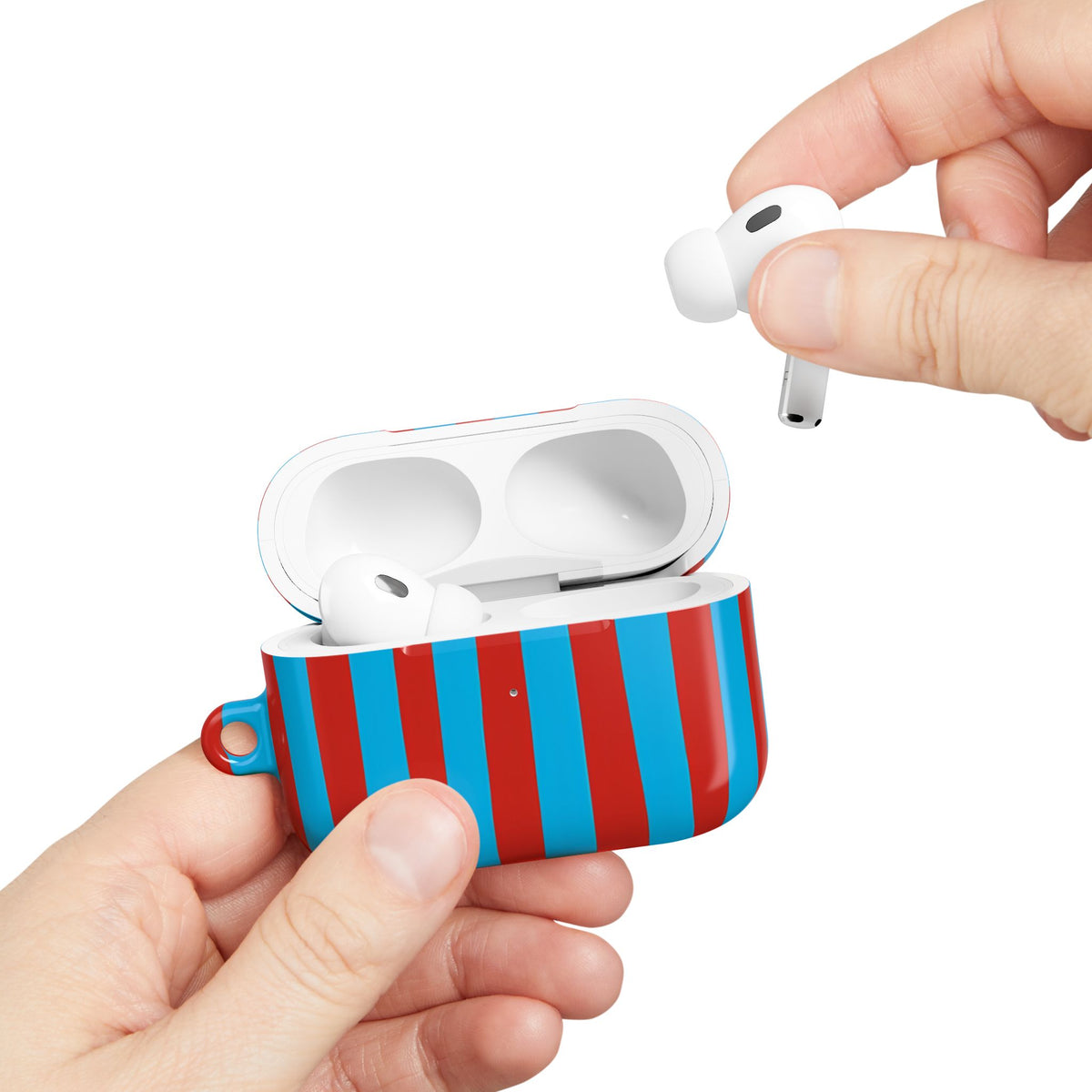 Riviera Stripe AirPod Case – Slim Protective Charging Case