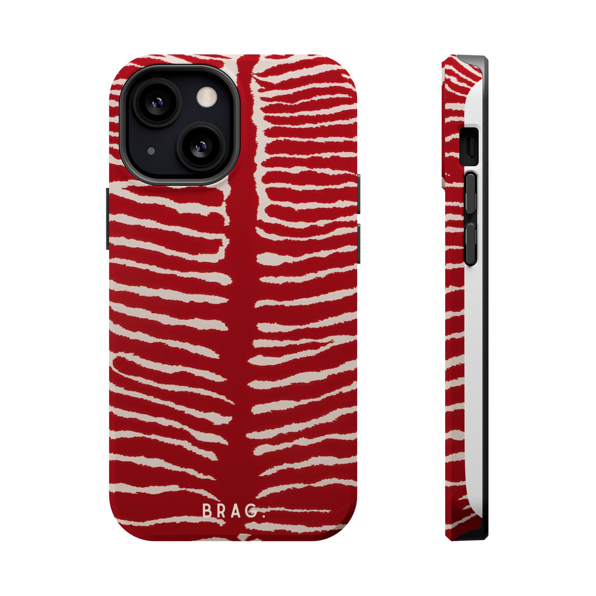 Striped Heat Magnetic Impact-Resistant Phone Case