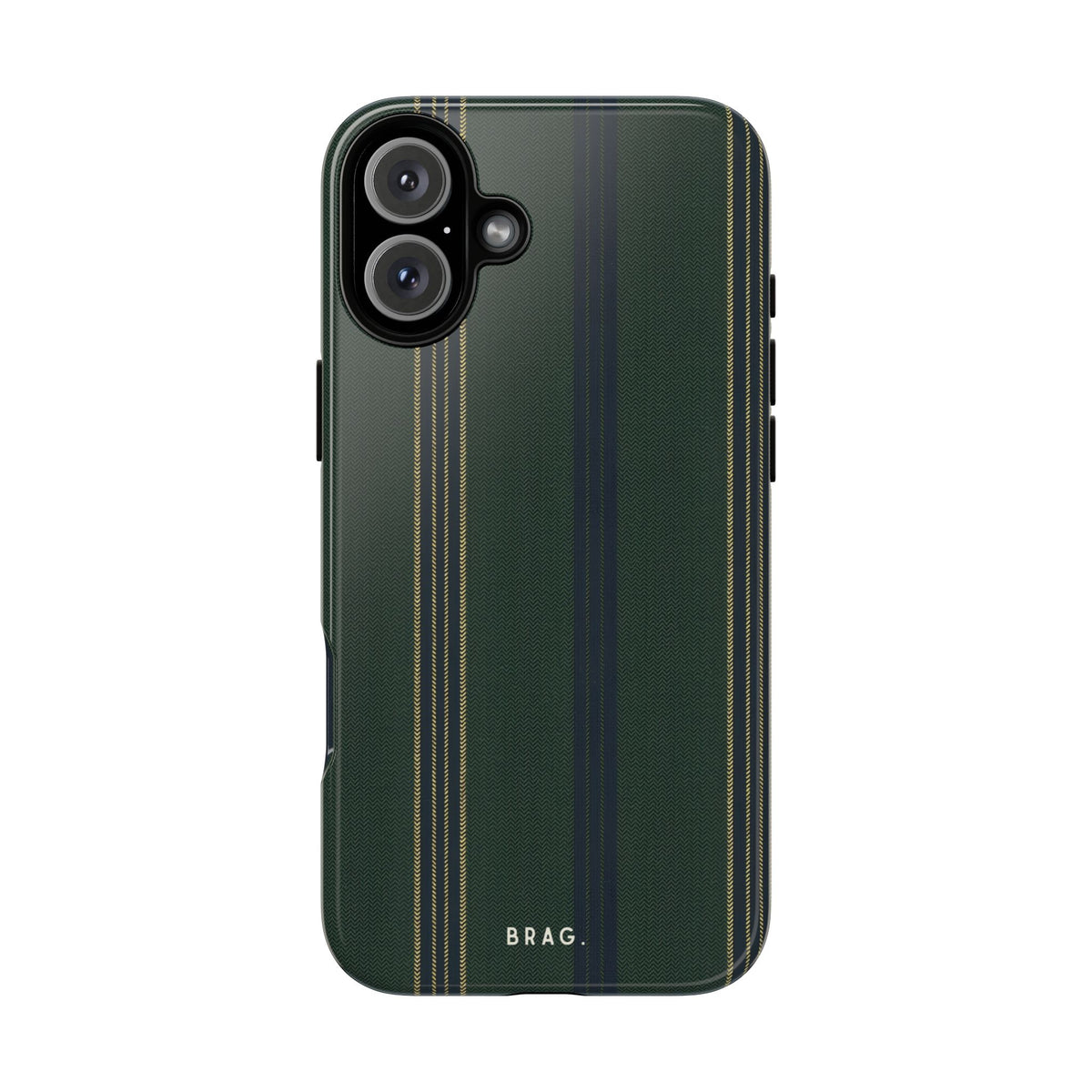 Olive Pinstripe Tough Phone Case – Shockproof Protective iPhone Cover