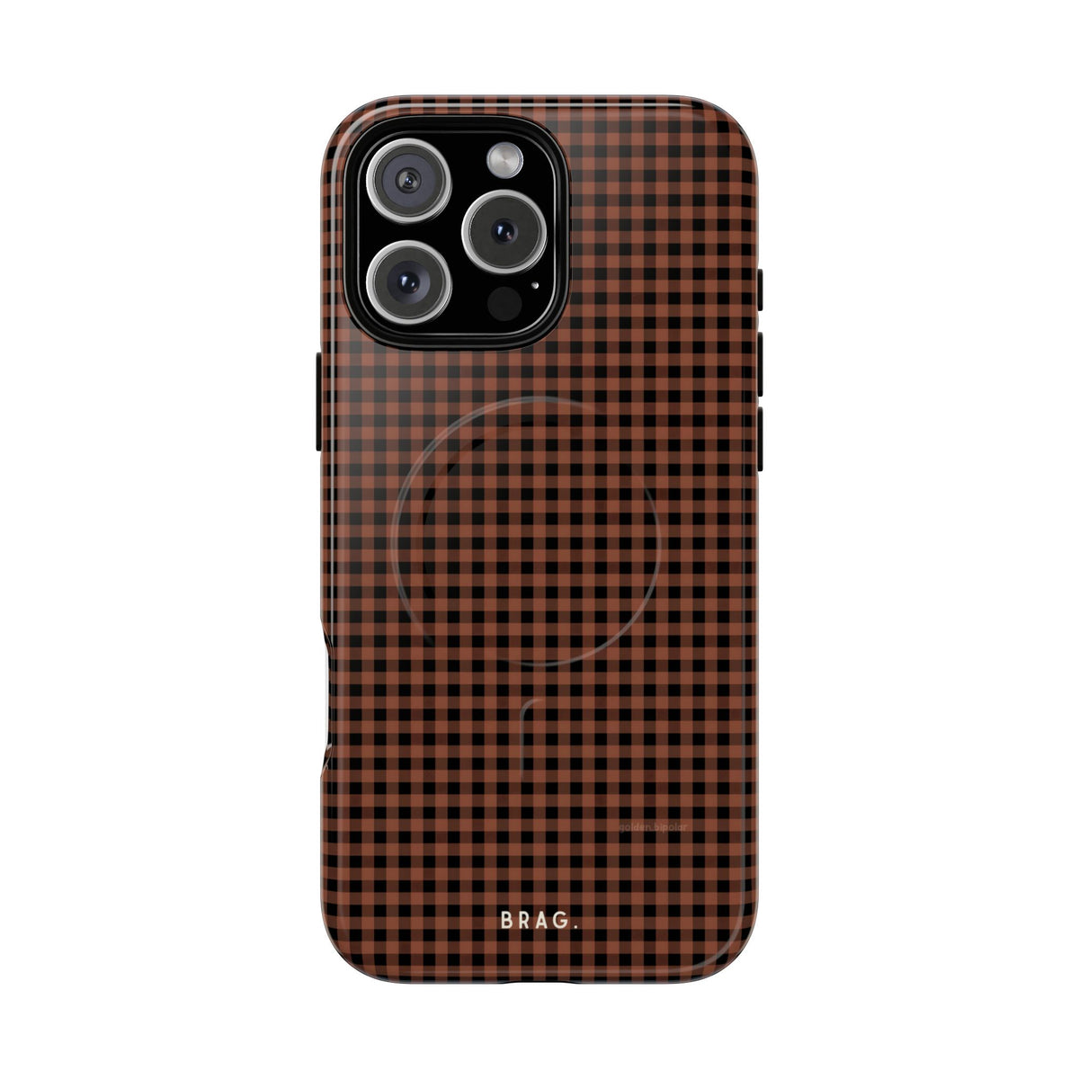 Cafe Check MagSafe Tough Phone Case — Magnetic Protective Cover