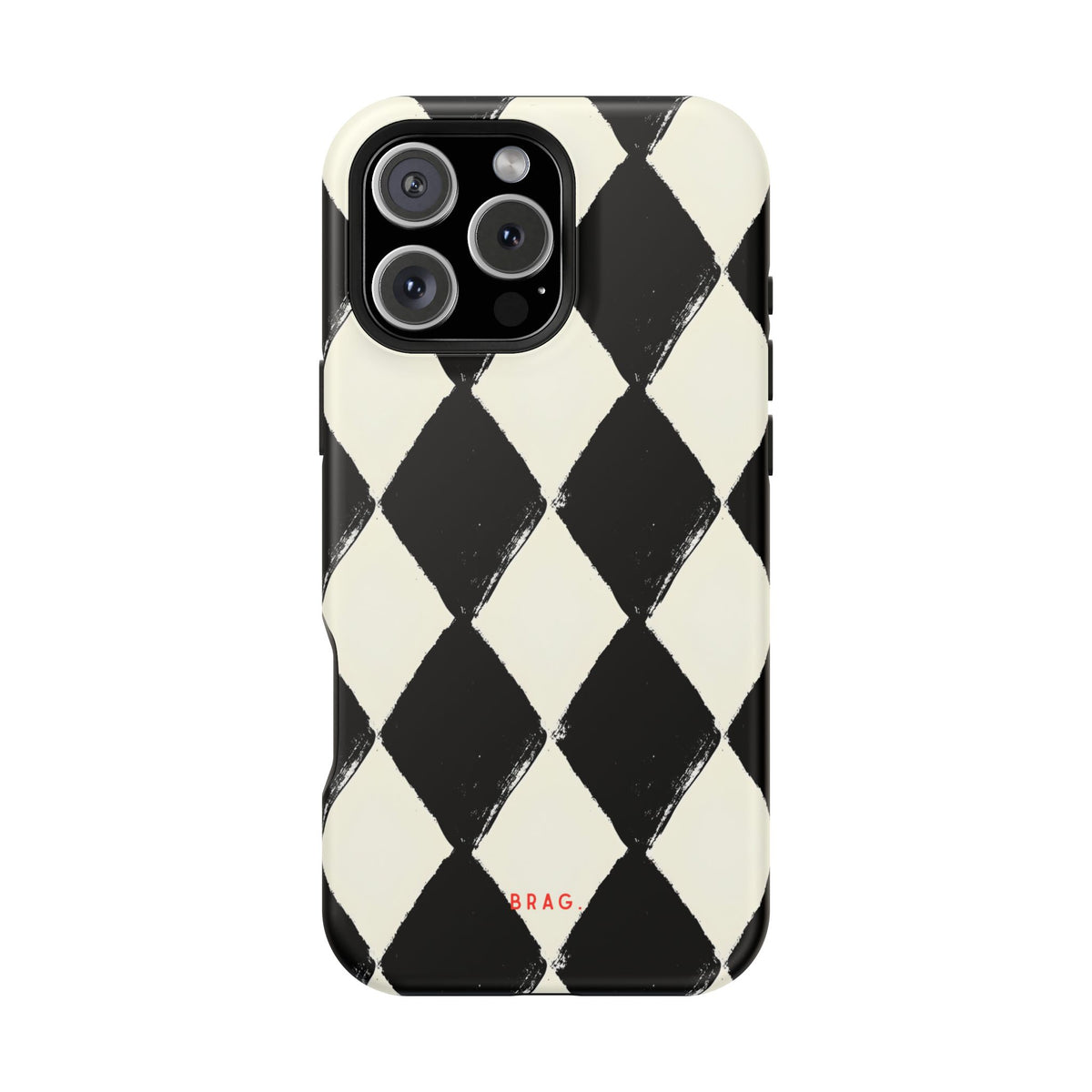Ivory Harlequin Magnetic Impact-Resistant Phone Case