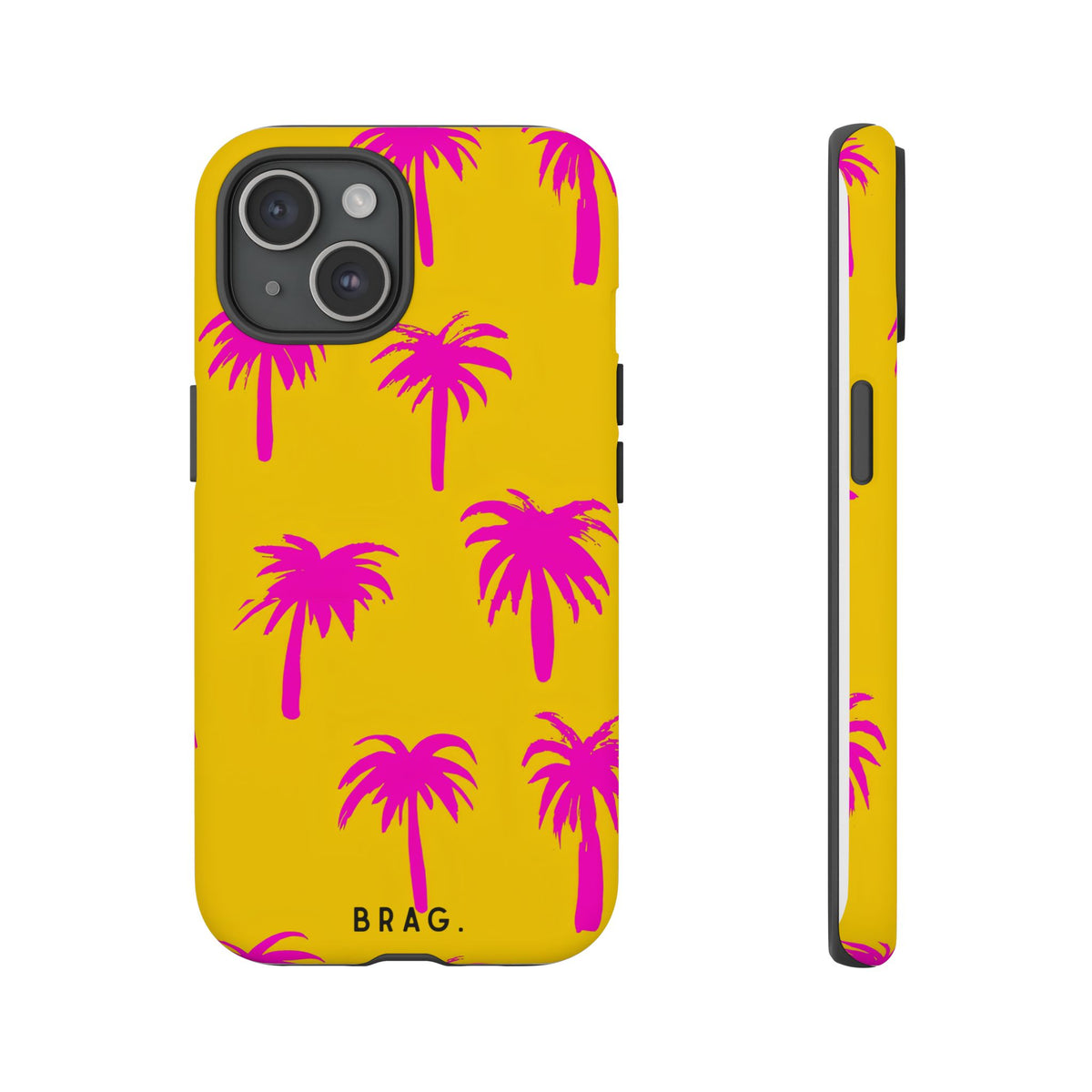 Pink Palms Tough Phone Case – Shockproof Protective iPhone Cover