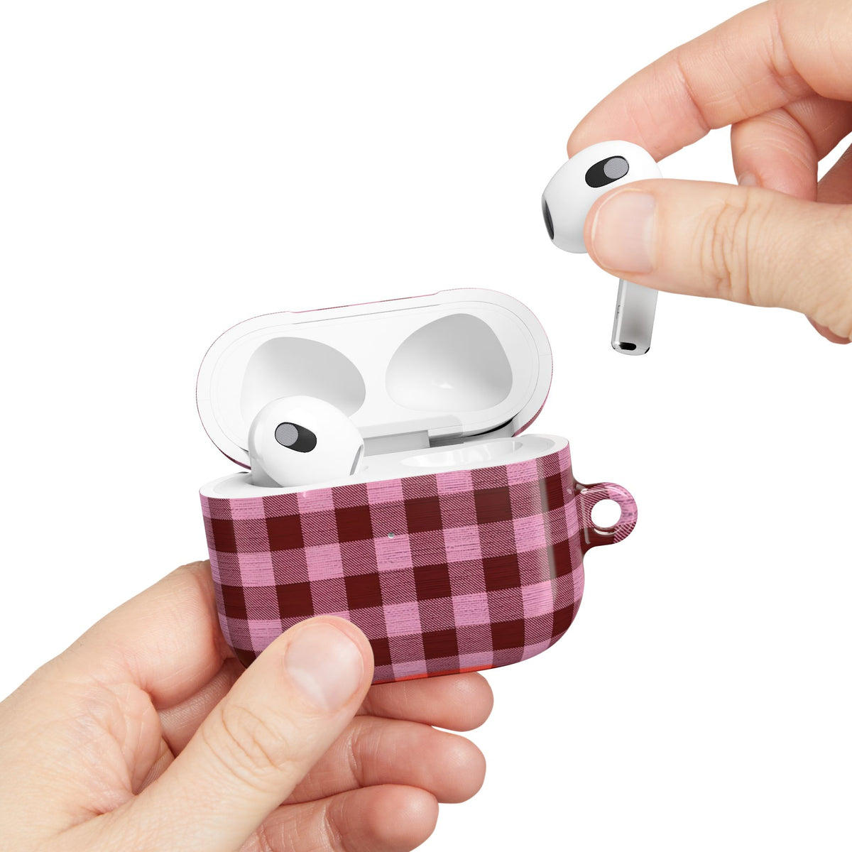 Club Check AirPod Case – Slim Protective Charging Case