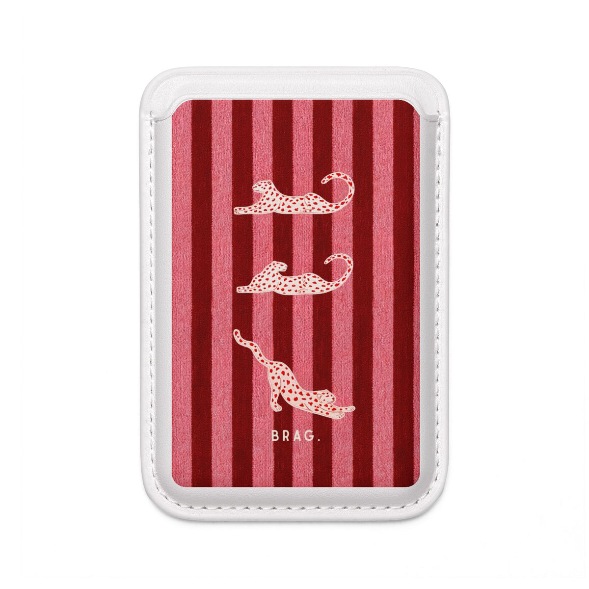 Pink Safari MagSafe Vegan Wallet — Slim Phone Card Holder