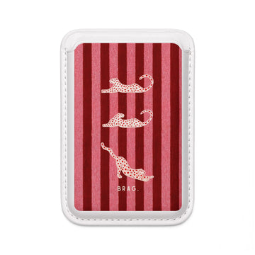 Pink Safari MagSafe Vegan Wallet — Slim Phone Card Holder