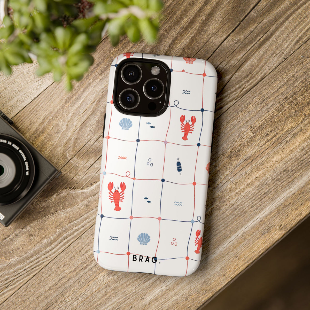 Lobster Cafe Tough Phone Case – Shockproof Protective iPhone Cover