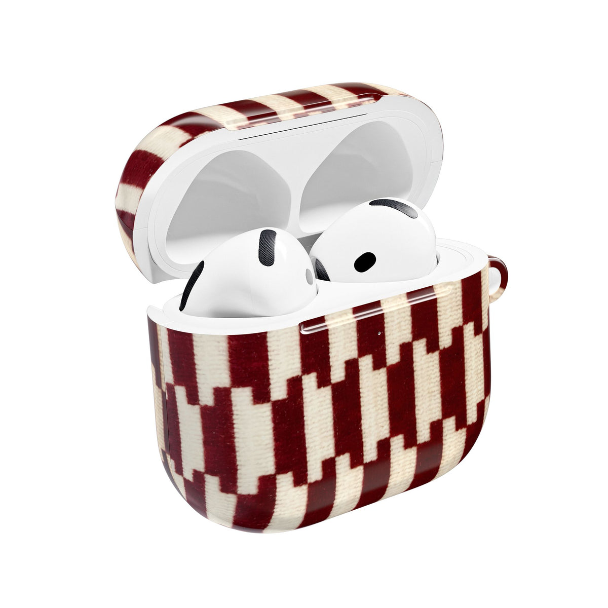 Wine & Cream AirPod Case – Slim Protective Charging Case