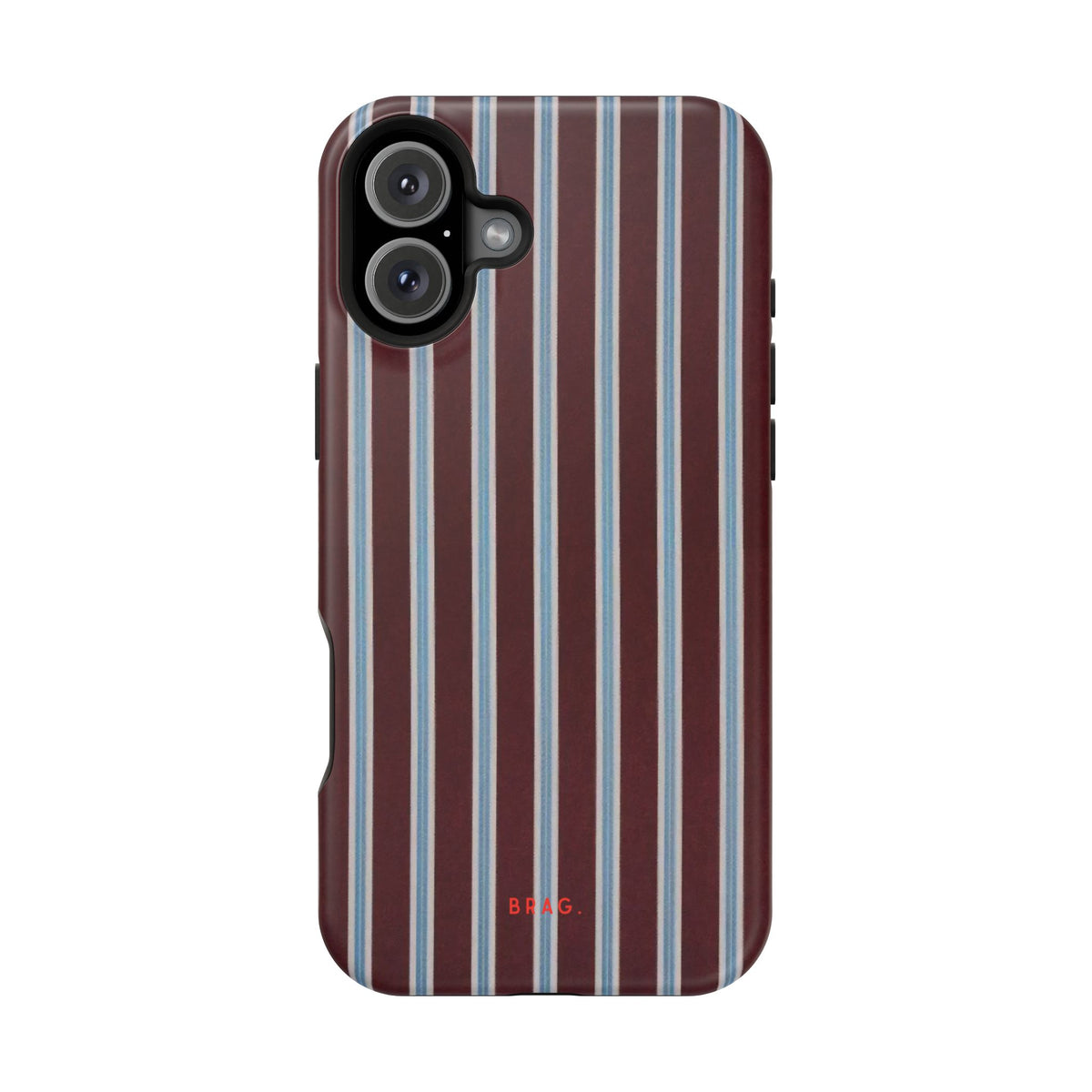 Maroon Lines Magnetic Impact-Resistant Phone Case