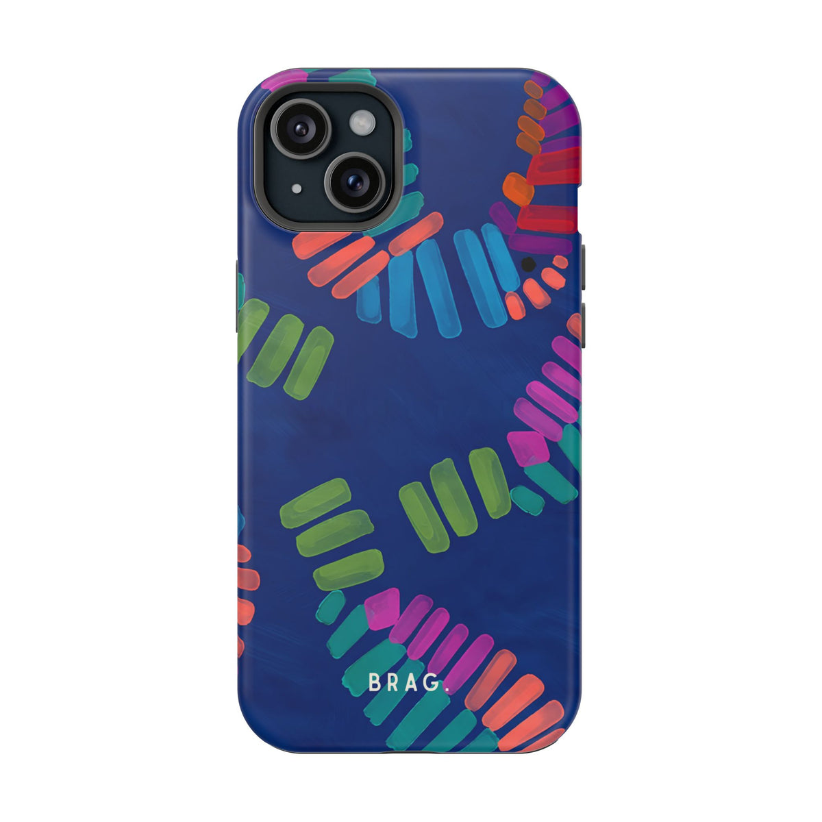 Blue Palm Magnetic Impact-Resistant Phone Case
