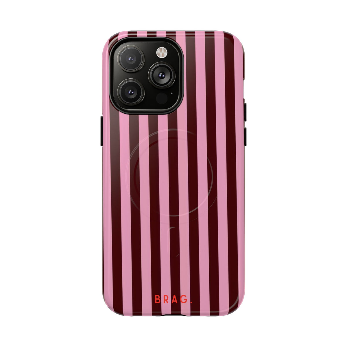 Candy Stripe MagSafe Tough Phone Case — Magnetic Protective Cover
