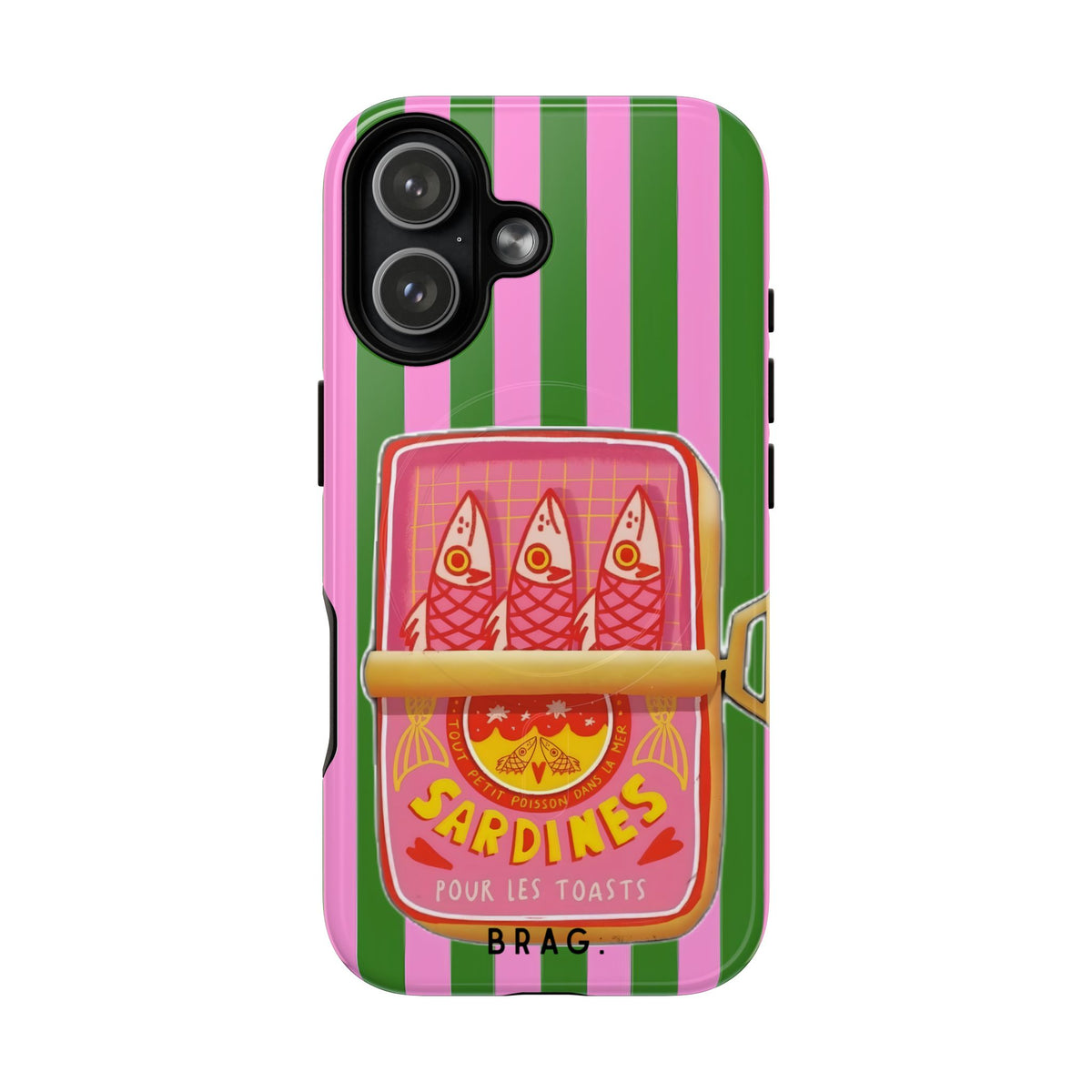 Tinned Pink MagSafe Tough Phone Case — Magnetic Protective Cover