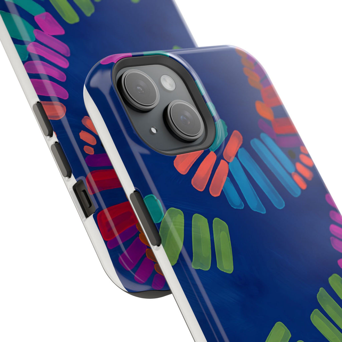 Blue Palm Magnetic Impact-Resistant Phone Case