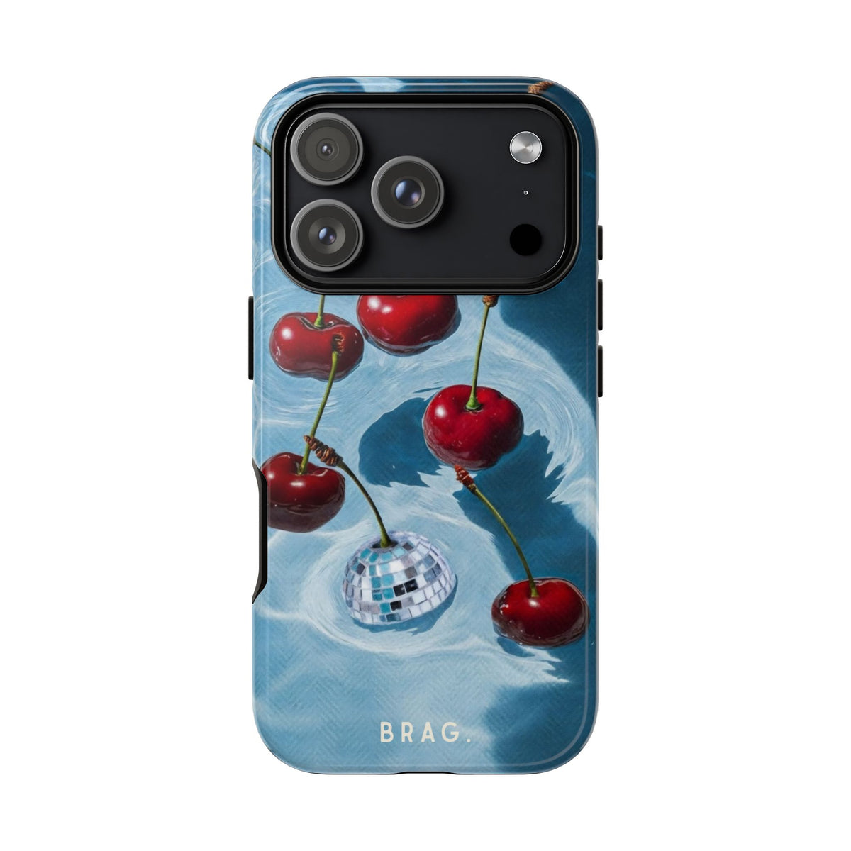 Cherry Ice Tough Phone Case – Shockproof Protective iPhone Cover