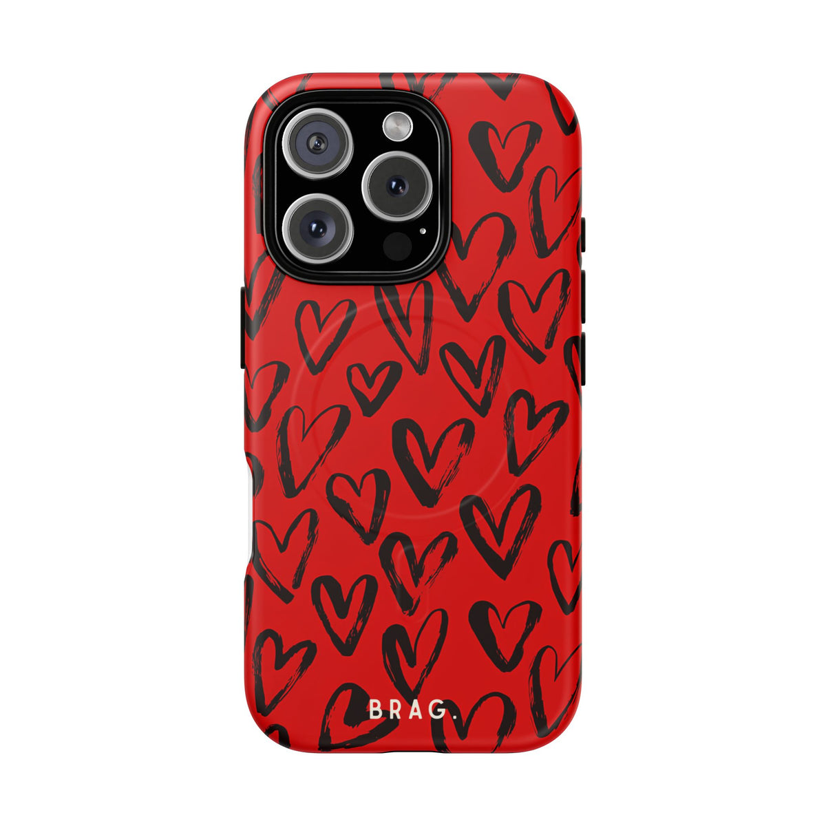 Fire Heart MagSafe Tough Phone Case — Magnetic Protective Cover