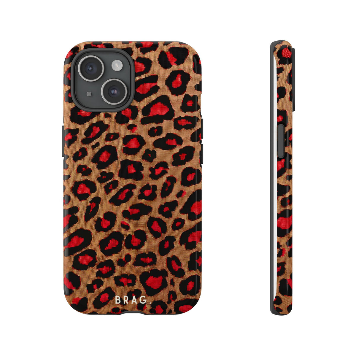 Fire Leo Leopard Tough Phone Case – Shockproof Protective iPhone Cover