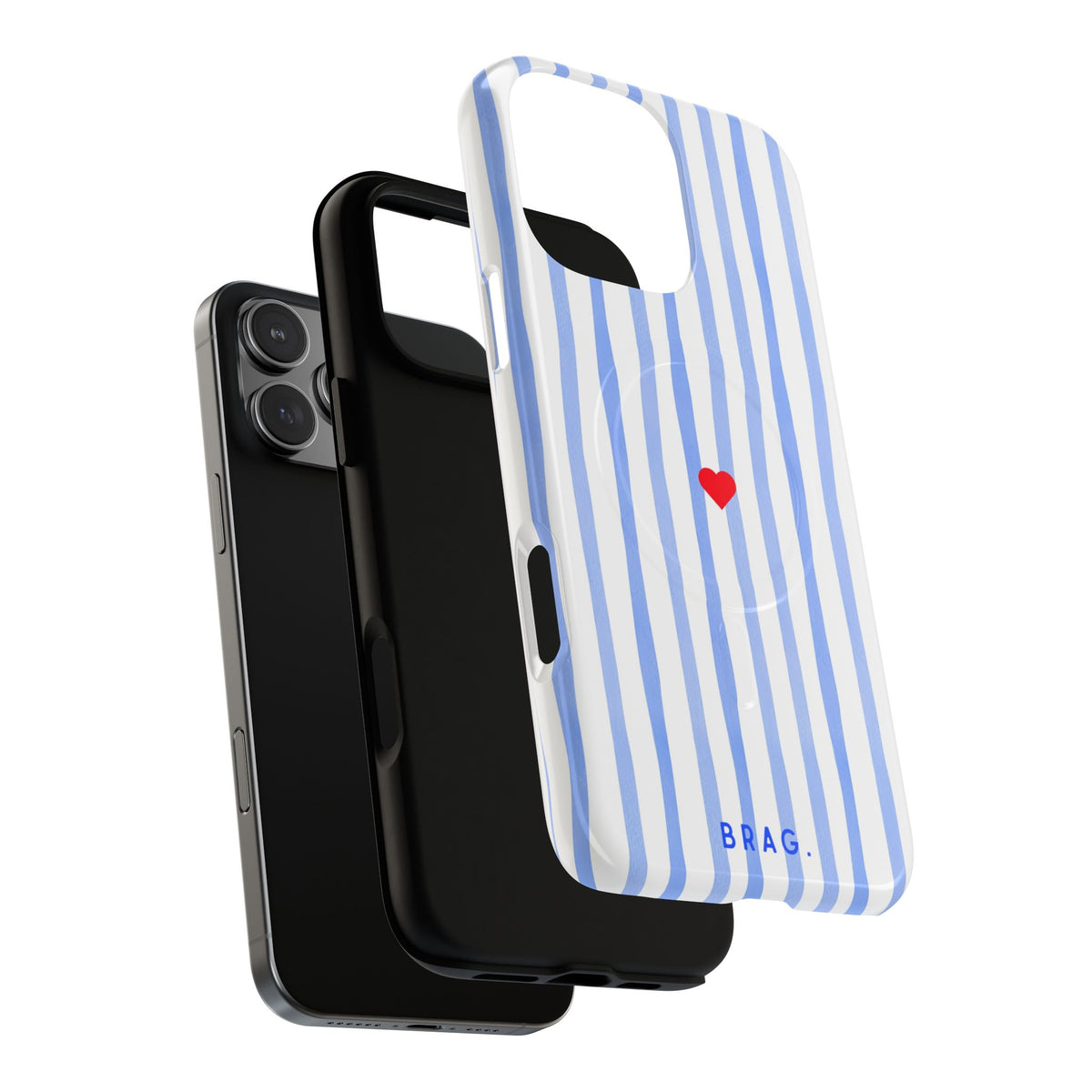Blue Heart MagSafe Tough Phone Case — Magnetic Protective Cover
