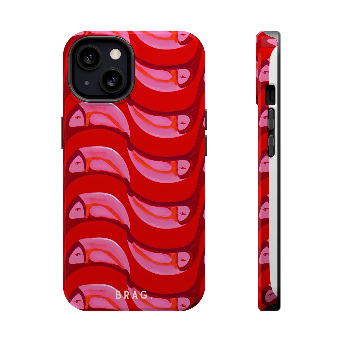 Pink Current Magnetic Impact-Resistant Phone Case