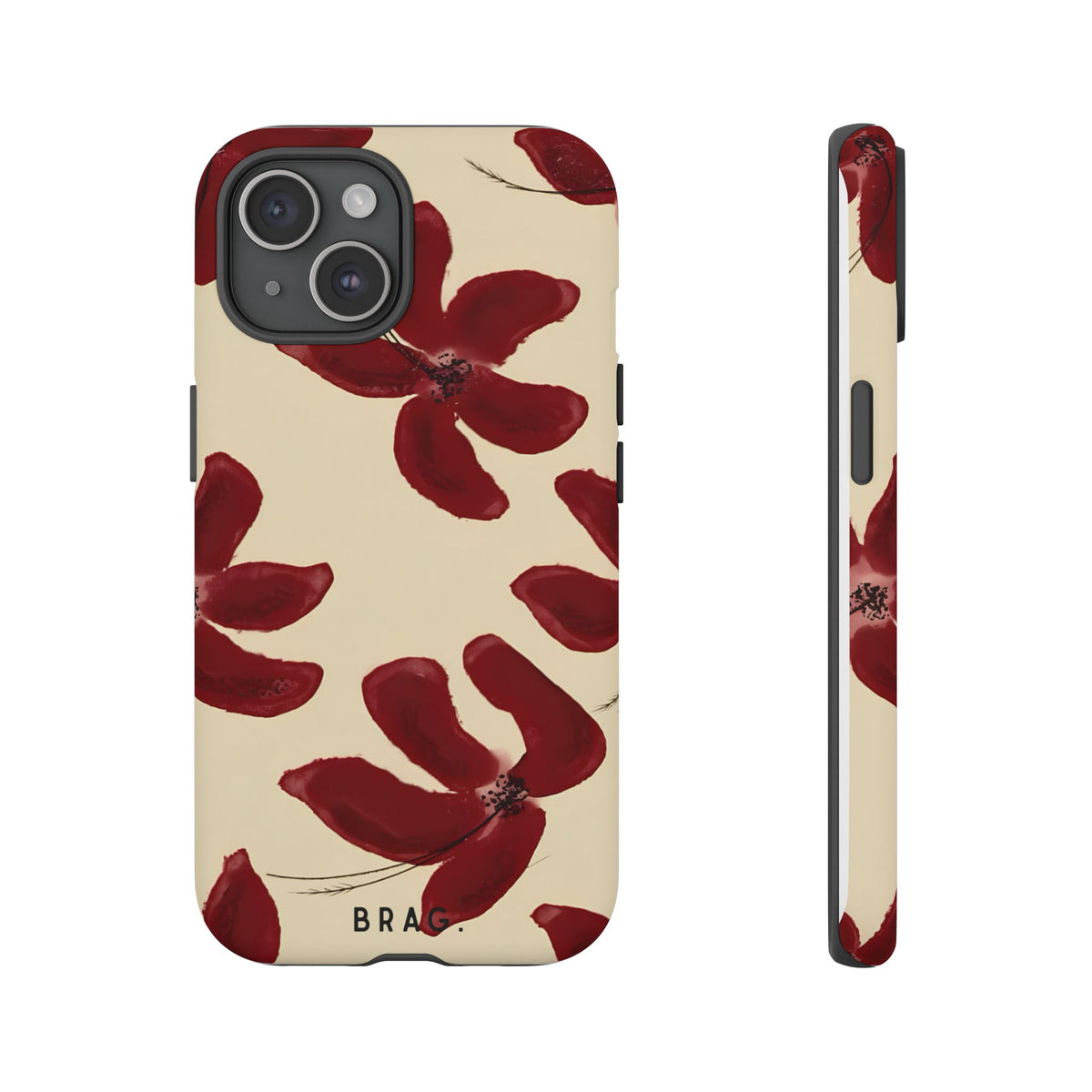 Cherry Bloom Tough Phone Case – Shockproof Protective iPhone Cover