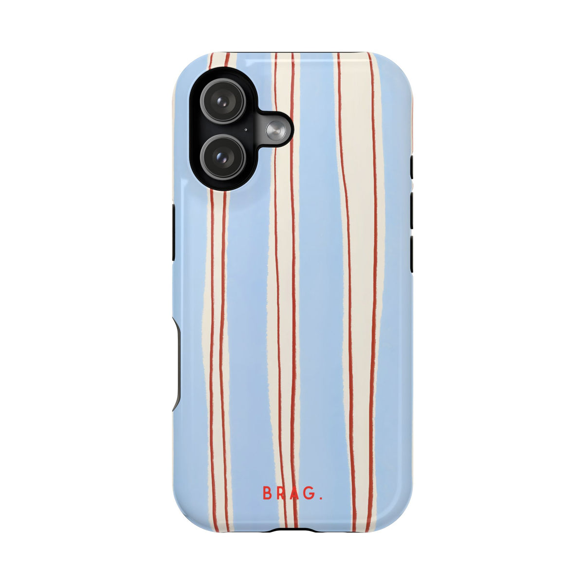Blue Linen Magnetic Impact-Resistant Phone Case