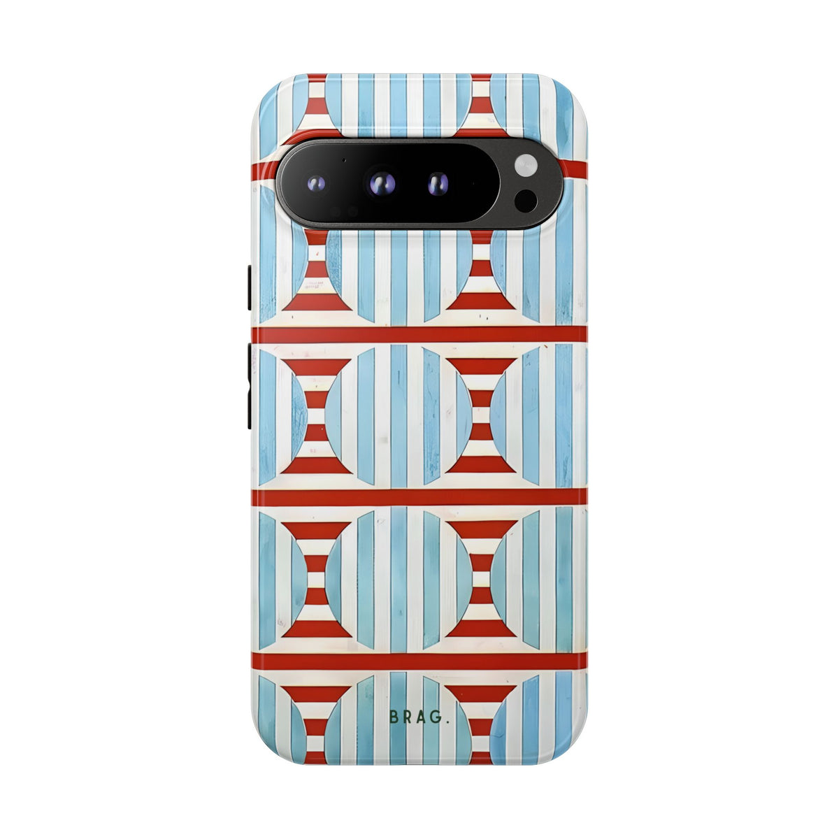 Riviera Stripe Tough Phone Case – Shockproof Protective iPhone Cover