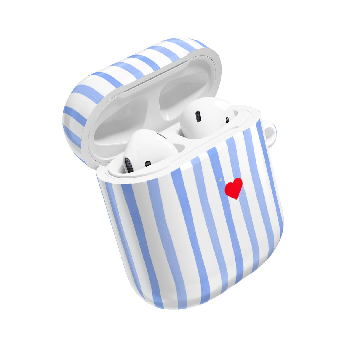 Blue Heart AirPod Case – Slim Protective Charging Case