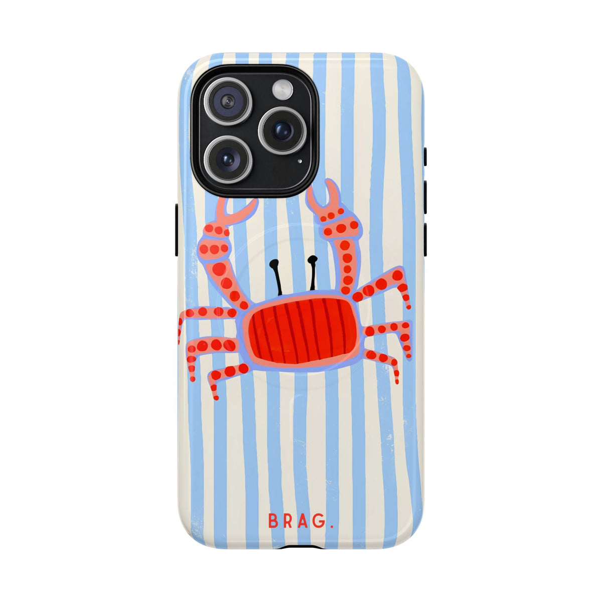 Azure Crab MagSafe Tough Phone Case — Magnetic Protective Cover