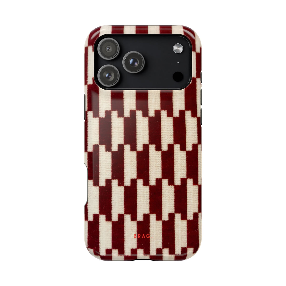 Wine & Cream Magnetic Impact-Resistant Phone Case