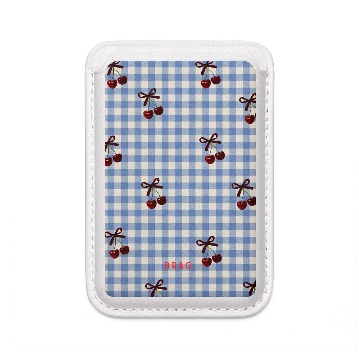 Cherry Picnic MagSafe Vegan Wallet — Slim Phone Card Holder