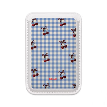 Cherry Picnic MagSafe Vegan Wallet — Slim Phone Card Holder