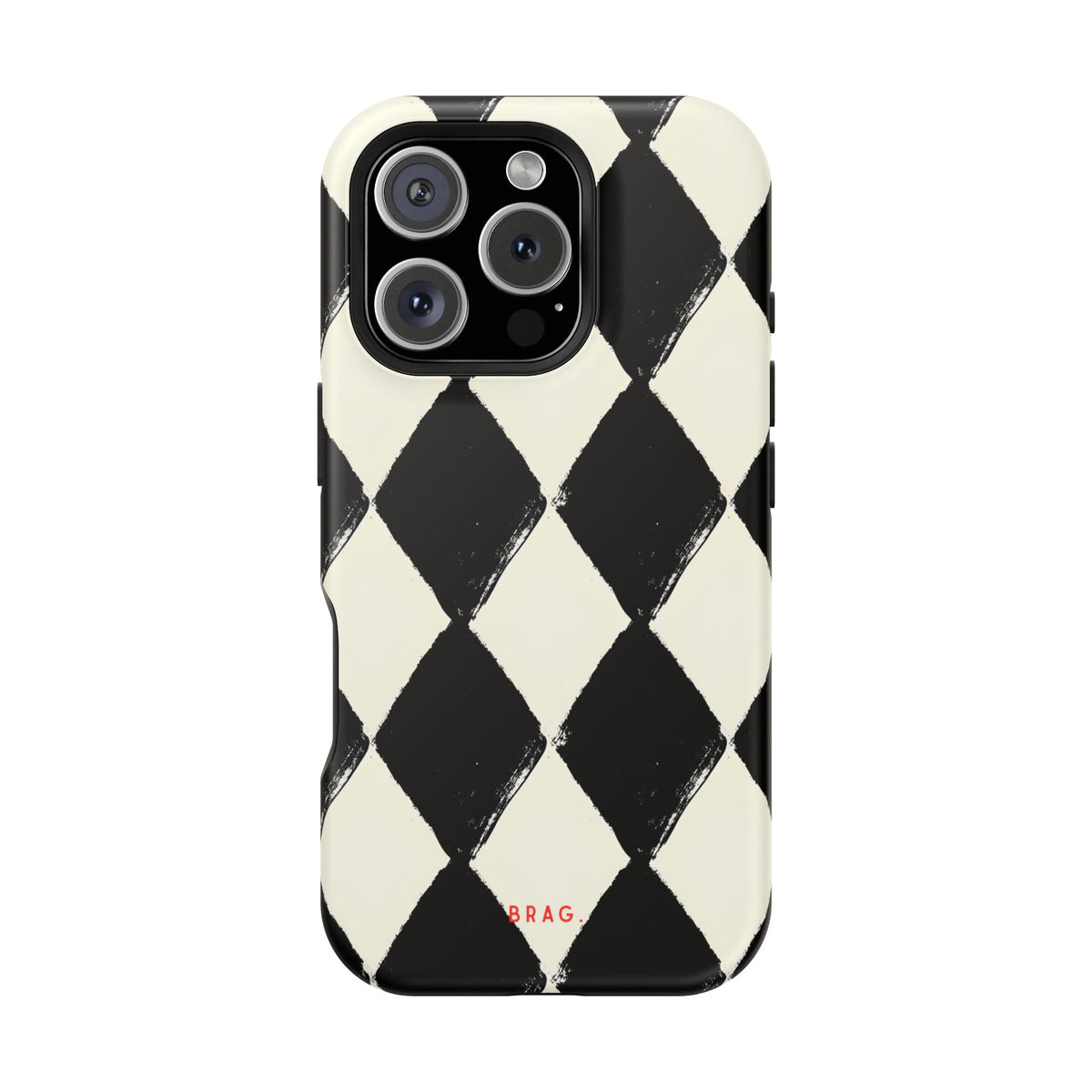 Ivory Harlequin Magnetic Impact-Resistant Phone Case