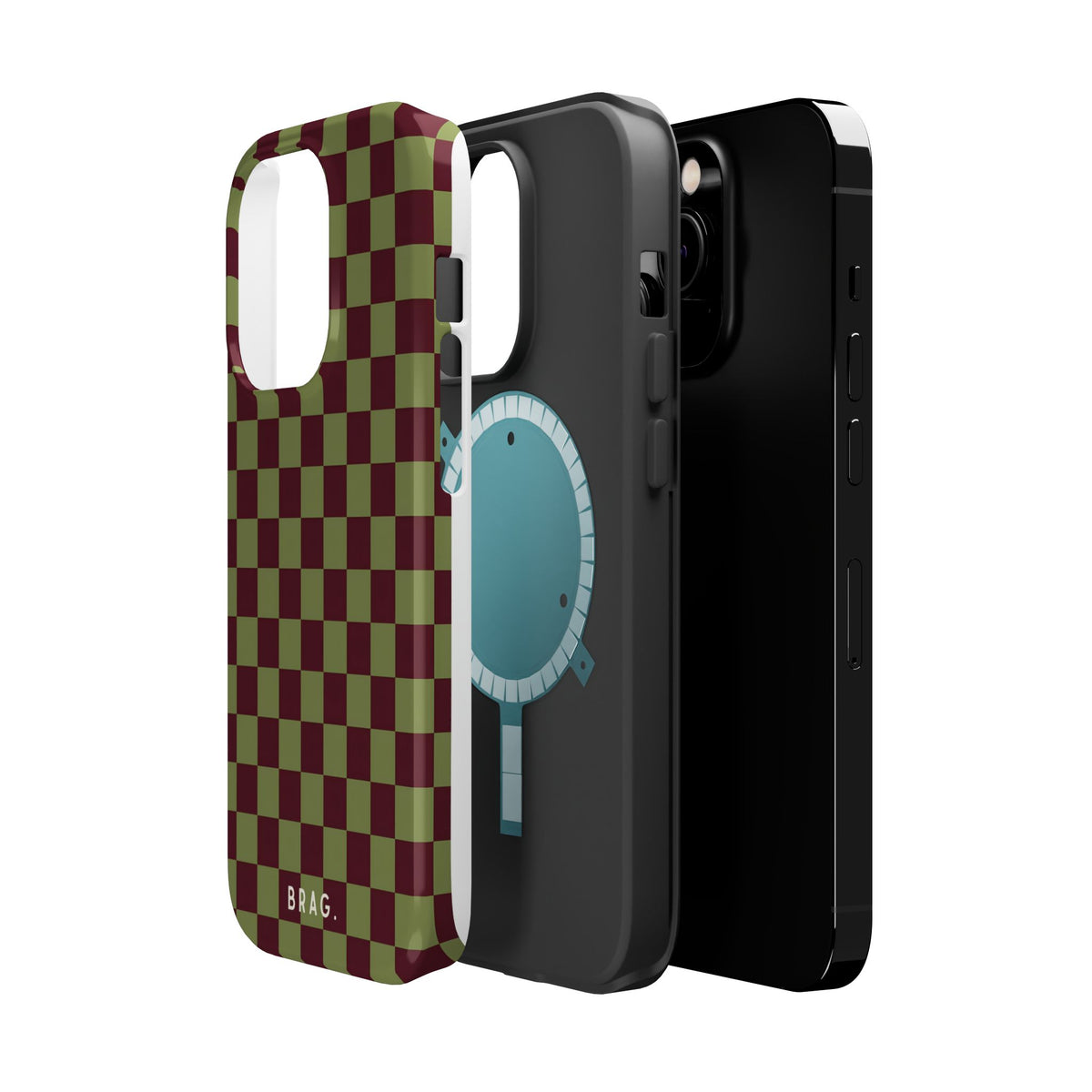 Lucky Check Magnetic Impact-Resistant Phone Case