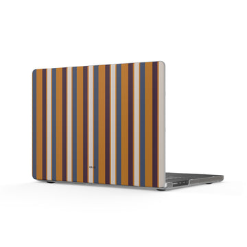 Sunset Stripe Matte MacBook Case — Slim Protective Laptop Cover