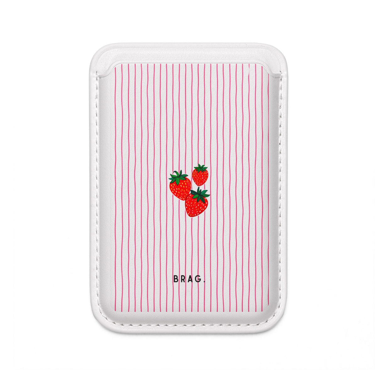 Berry Kiss MagSafe Vegan Wallet — Slim Phone Card Holder