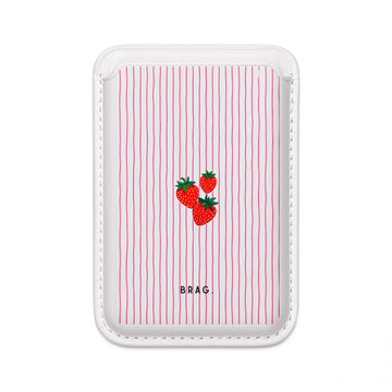 Berry Kiss MagSafe Vegan Wallet — Slim Phone Card Holder
