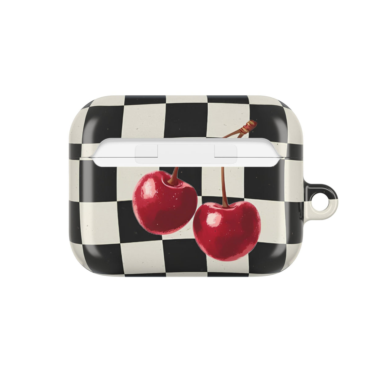 Cherry Check AirPod Case – Slim Protective Charging Case