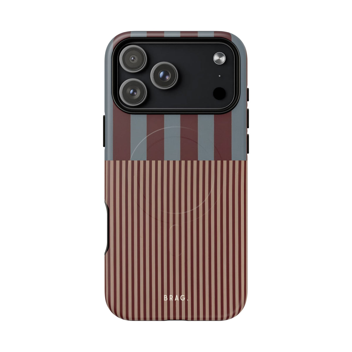 Candy Stripe MagSafe Tough Phone Case — Magnetic Protective Cover