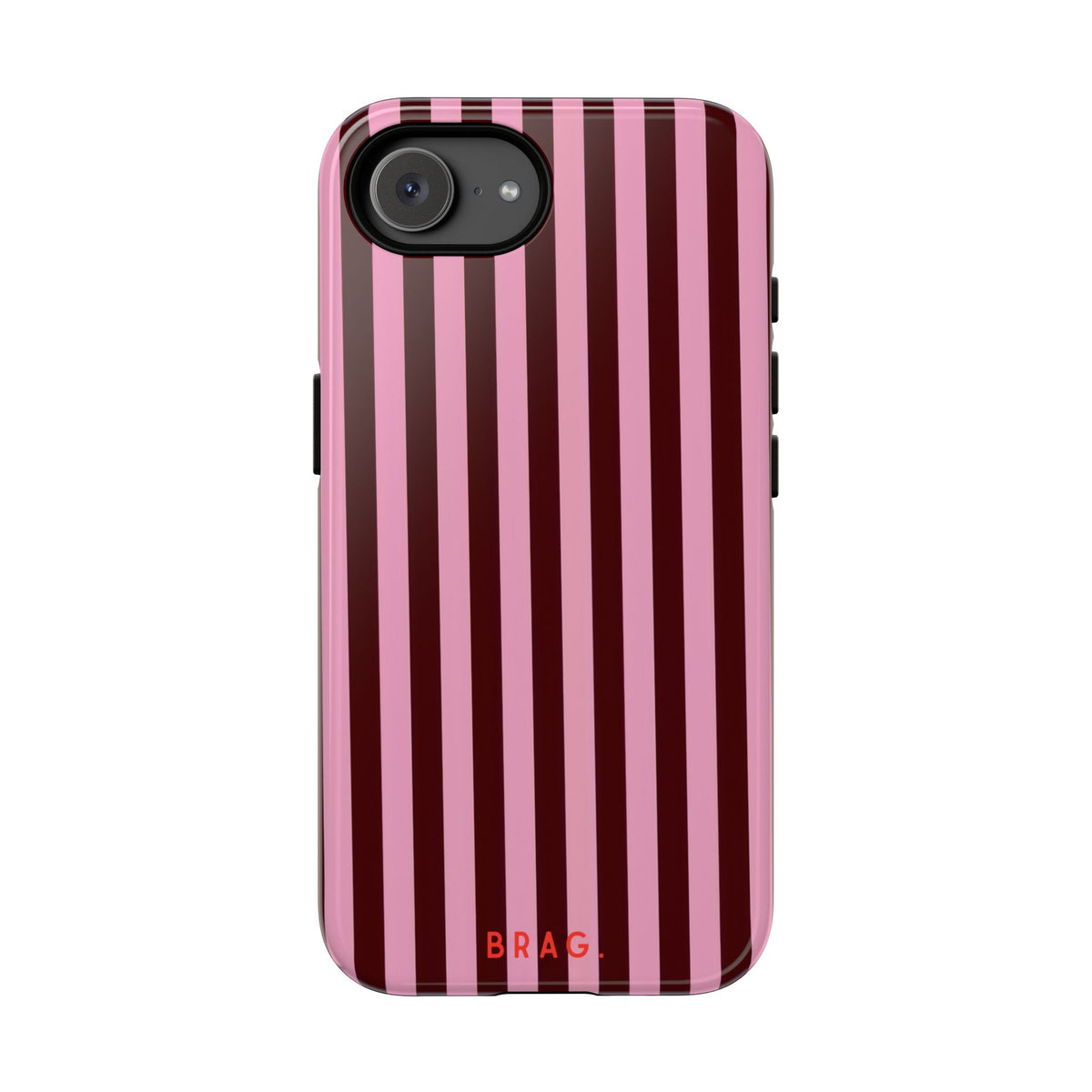 Candy Stripe Tough Phone Case – Shockproof Protective iPhone Cover