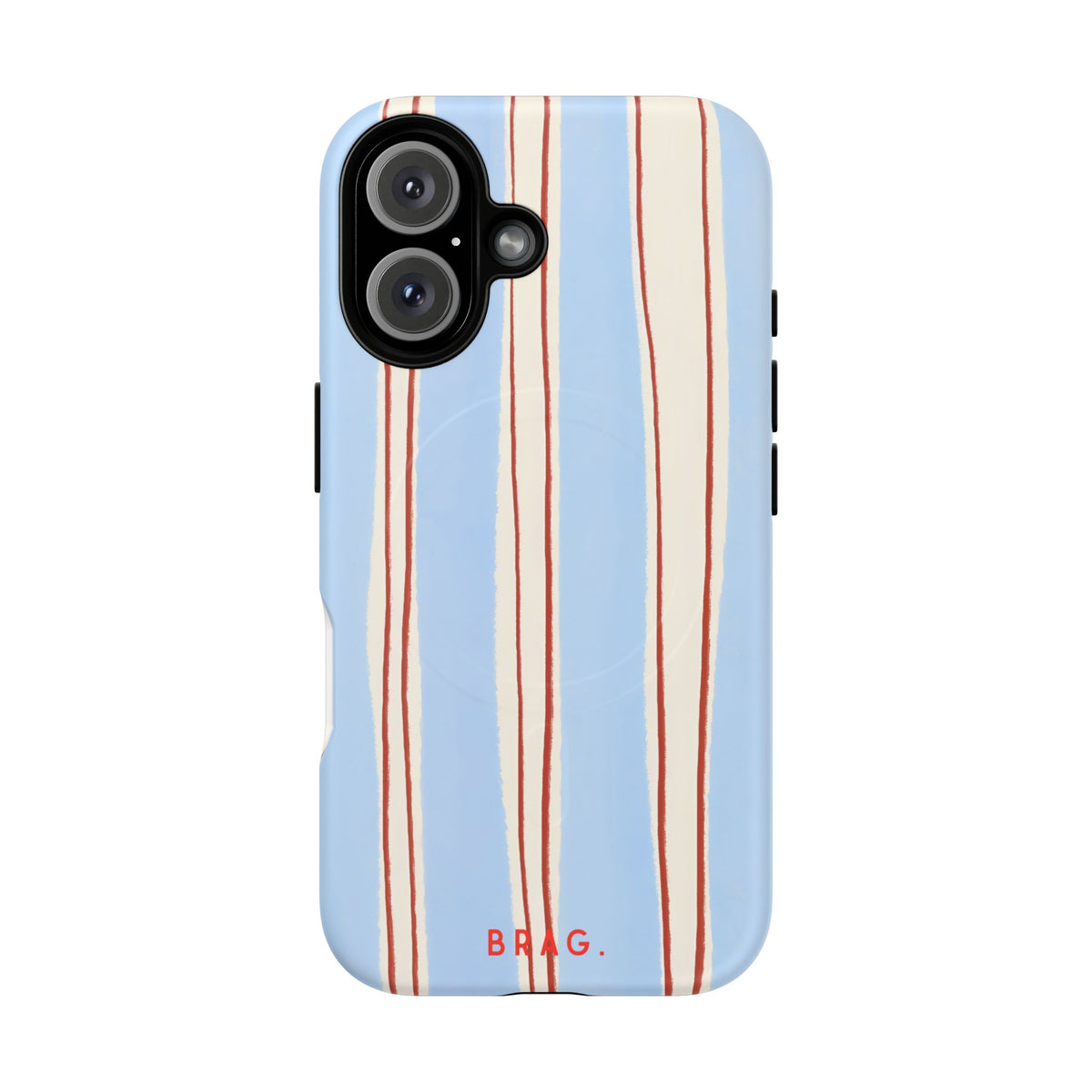 Blue Linen MagSafe Tough Phone Case — Magnetic Protective Cover