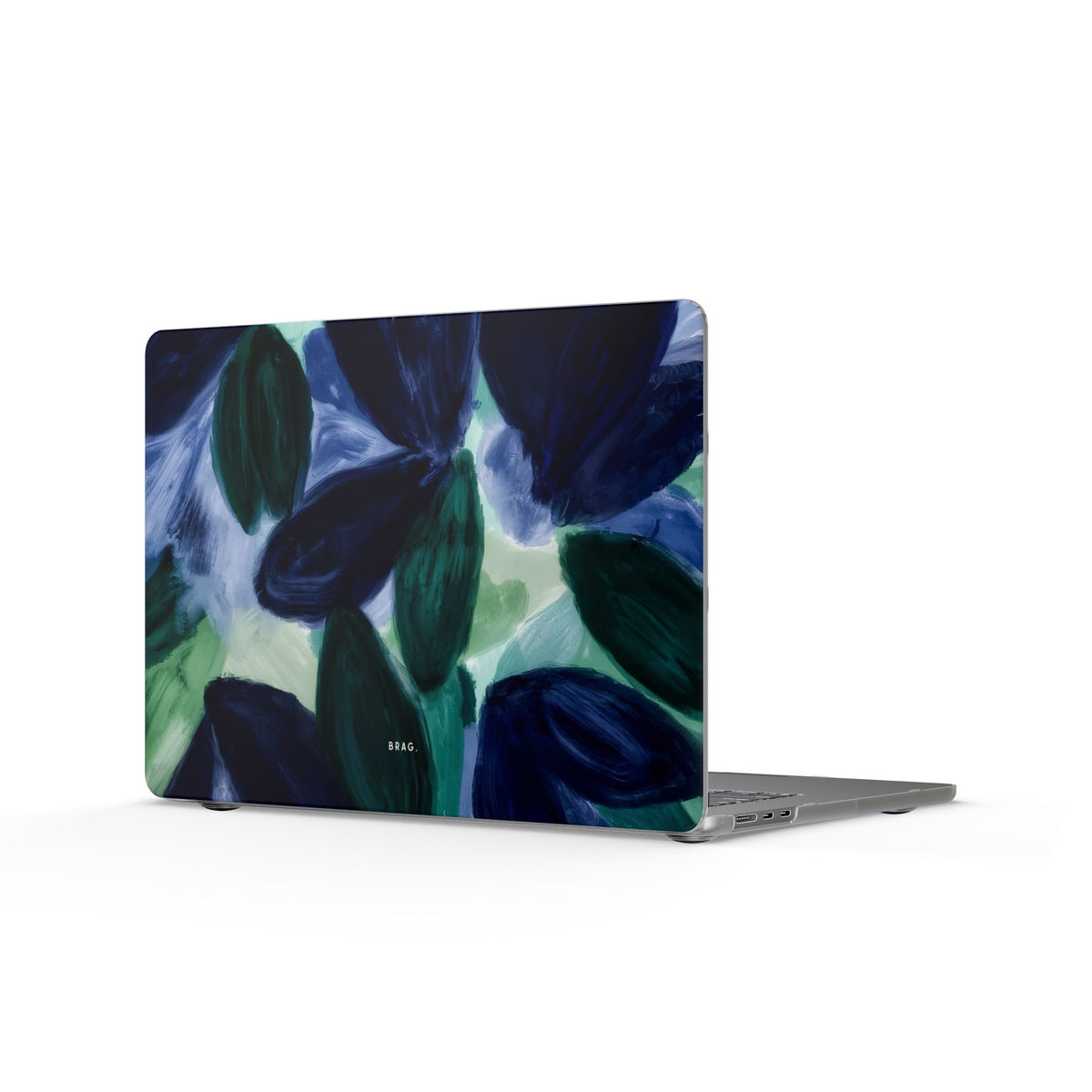 Indigo Garden Matte MacBook Case — Slim Protective Laptop Cover